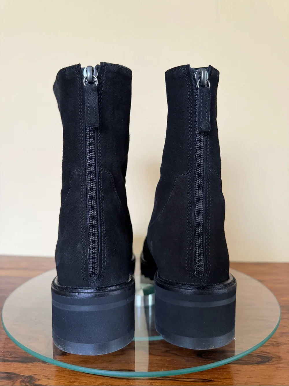 Homers Artisan Black Suede Ankle Boots Made in Spain size 37 / 7 - Picture 6 of 15